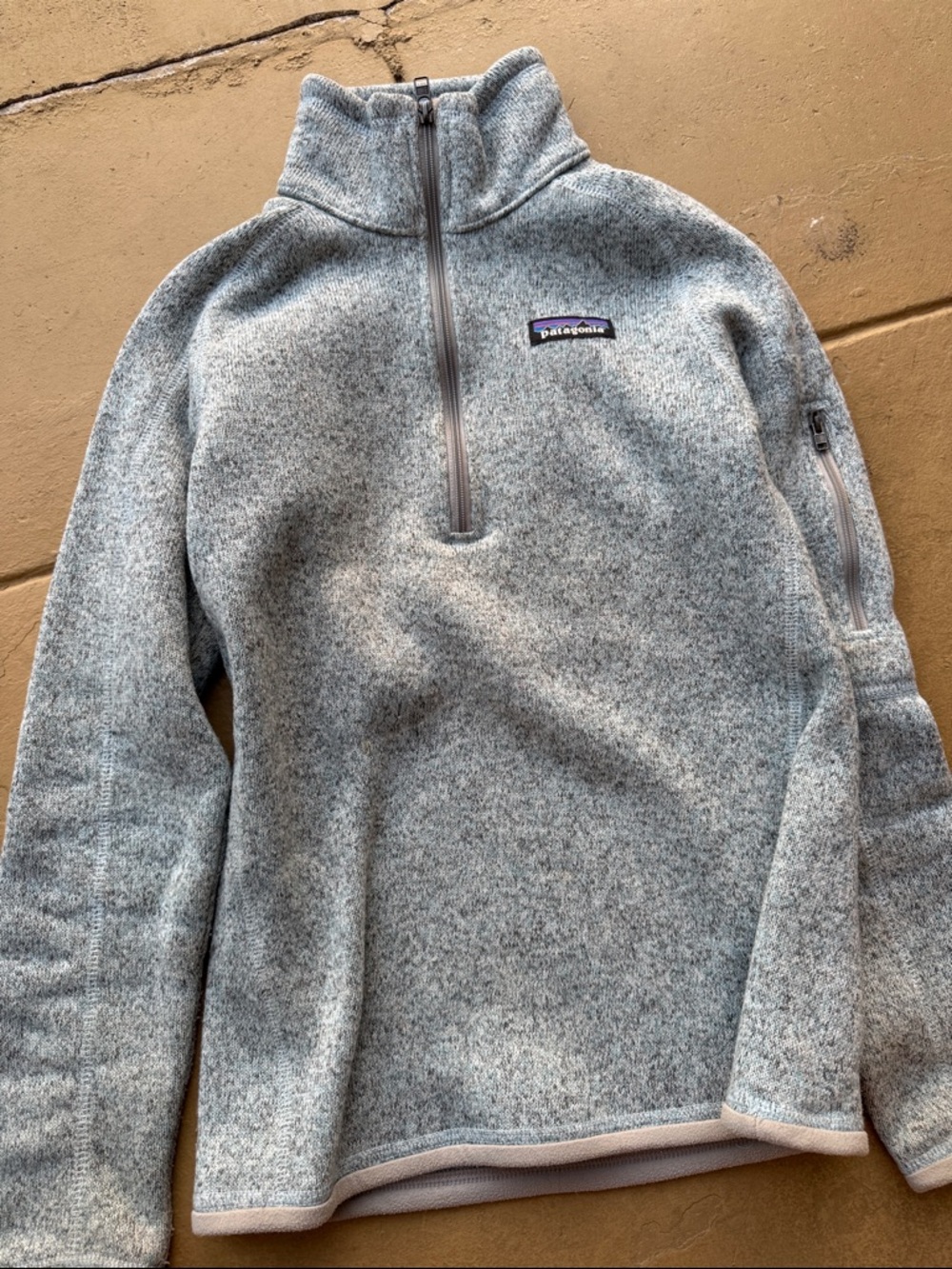 Patagonia Light blue women’s quarter-Zip Fleece Pullover